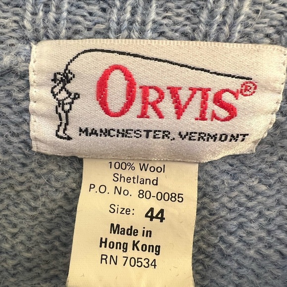 Orvis Vintage Landscape Shetland Wool Sweater - Picture 4 of 4